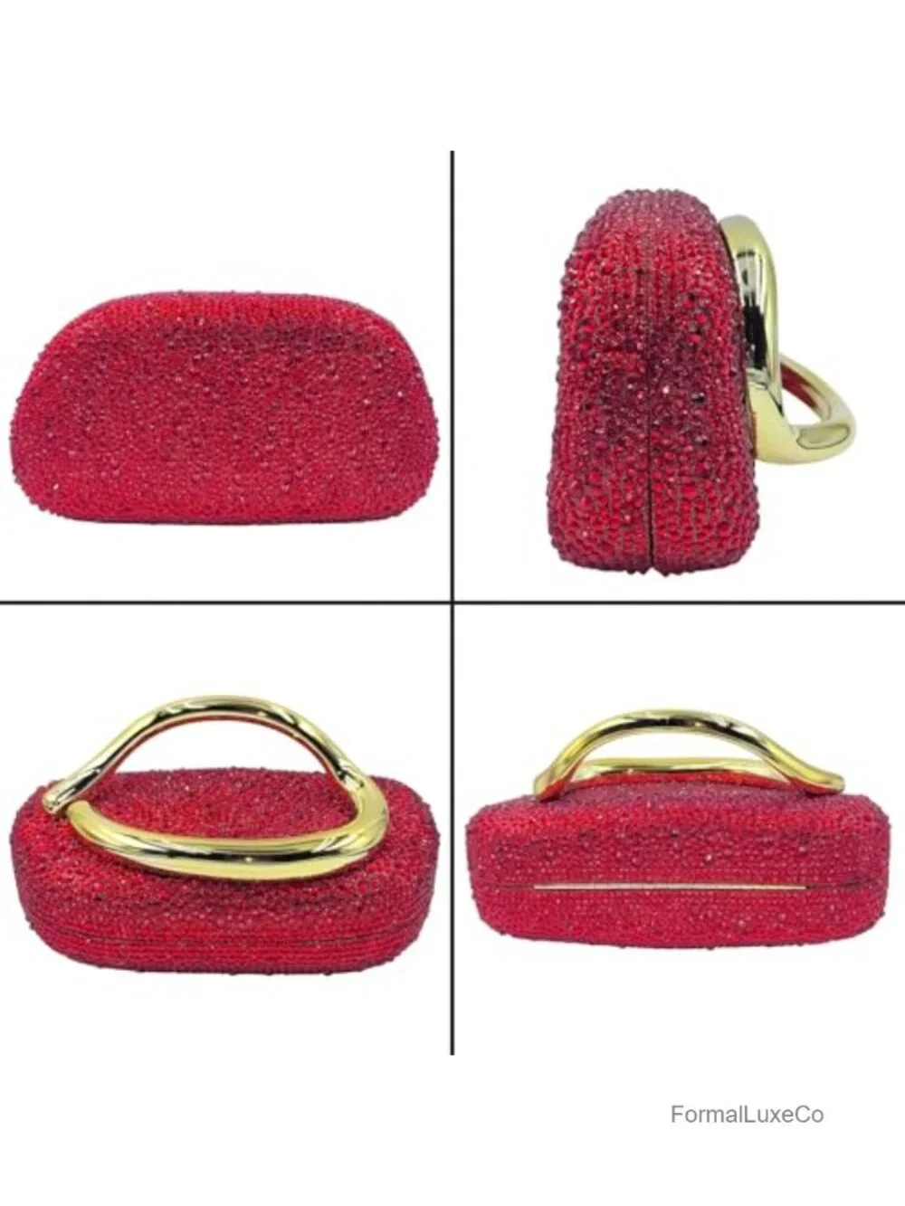 Mini Rhinestone Clutch Purse Evening Bag Bridal Crystal Handbag